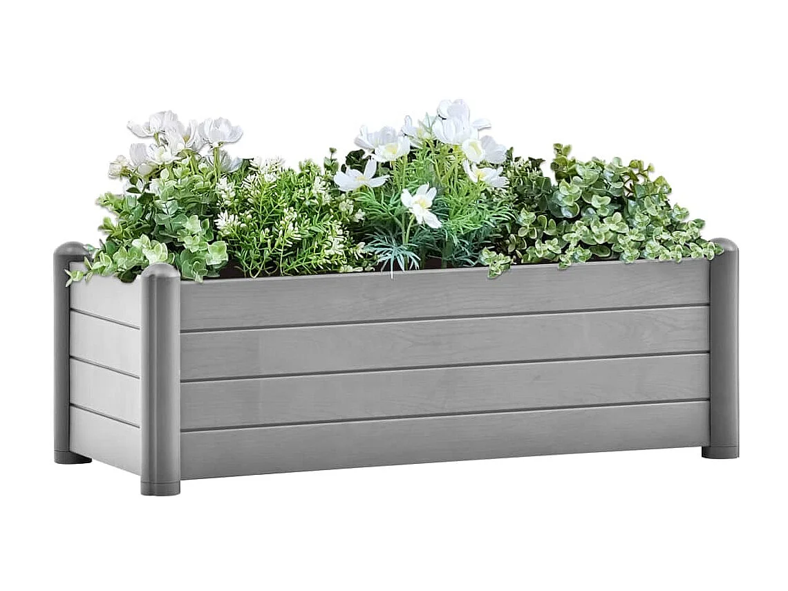 Jardinière PP Gris pierre 100x43x35