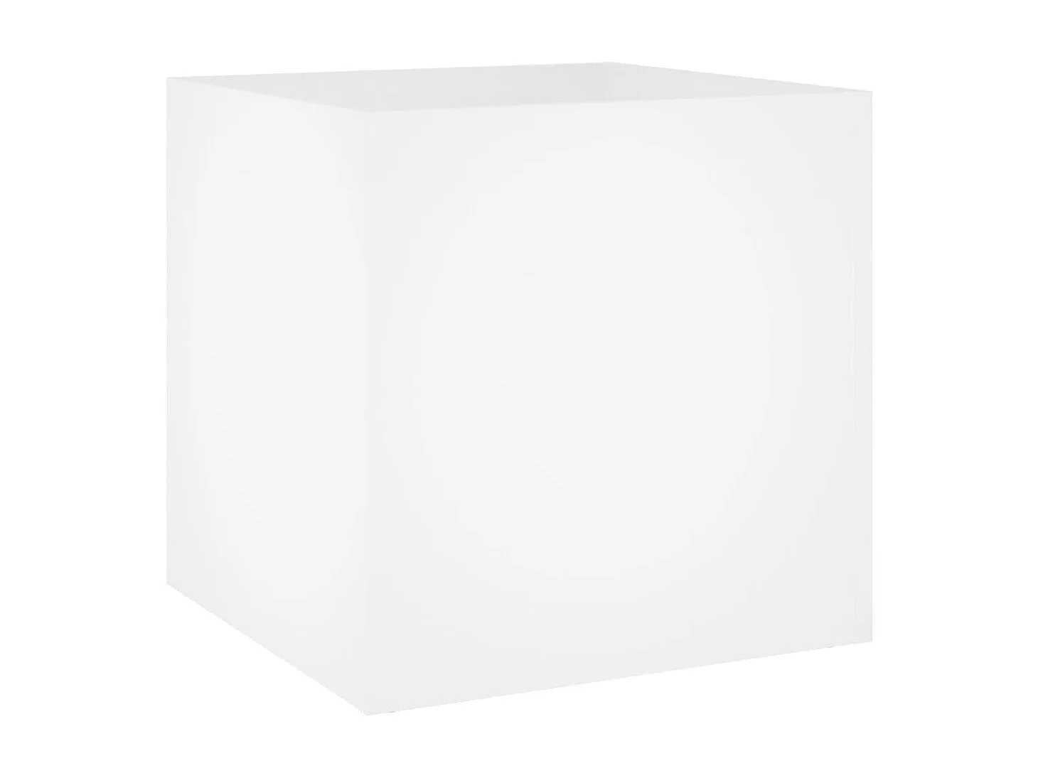 Jardinière Blanc 40x40x40 Bois d'Ingénierie