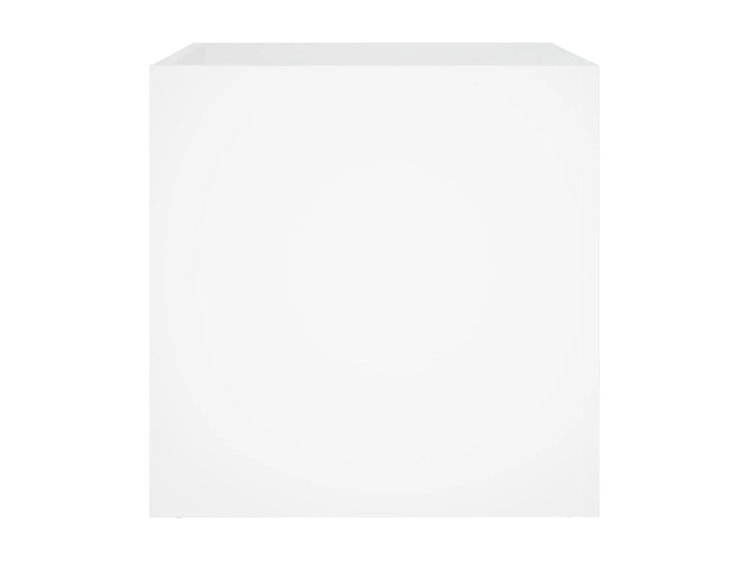 Jardinière Blanc 40x40x40 Bois d'Ingénierie