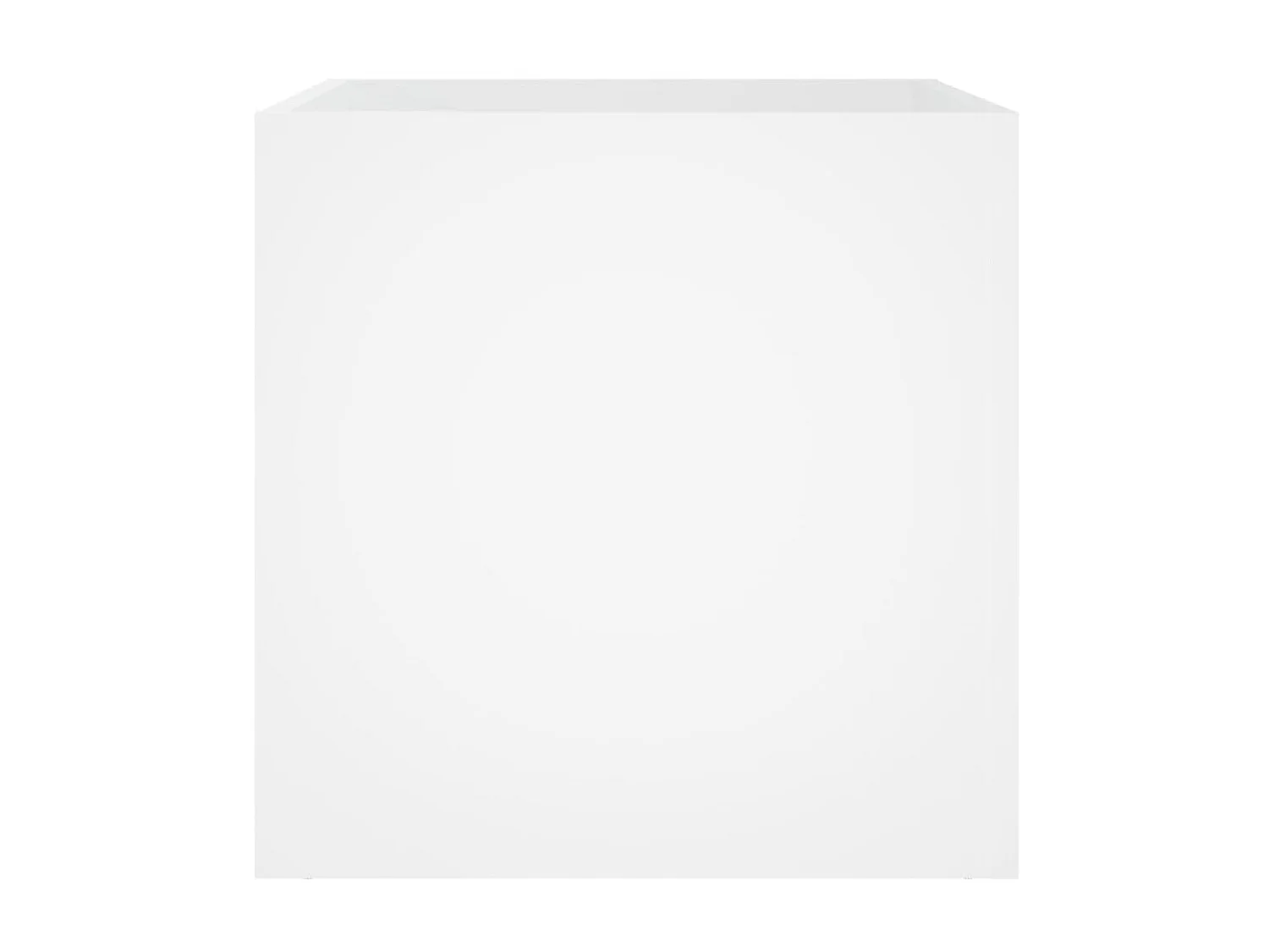 Jardinière Blanc 40x40x40 Bois d'Ingénierie