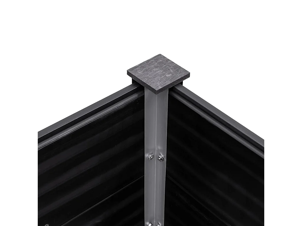 Jardinière 250x100x54 WPC Gris