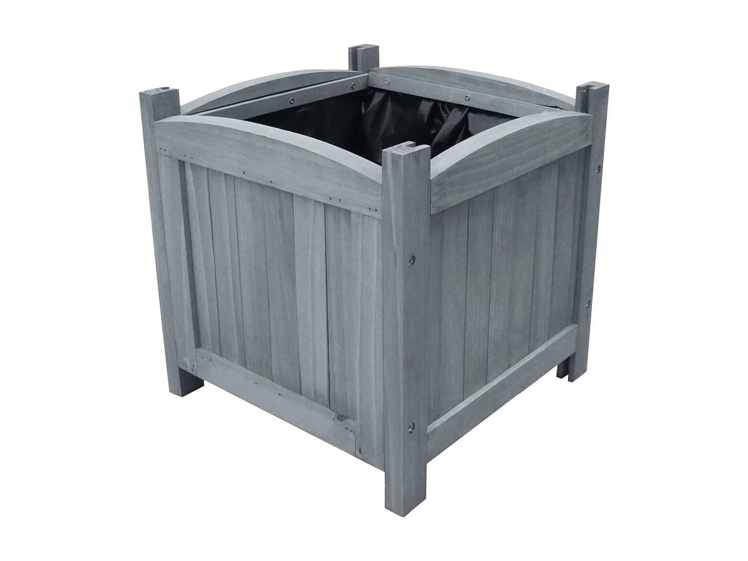 Jardinières 2 pcs 30x30x30 Bois de sapin massif