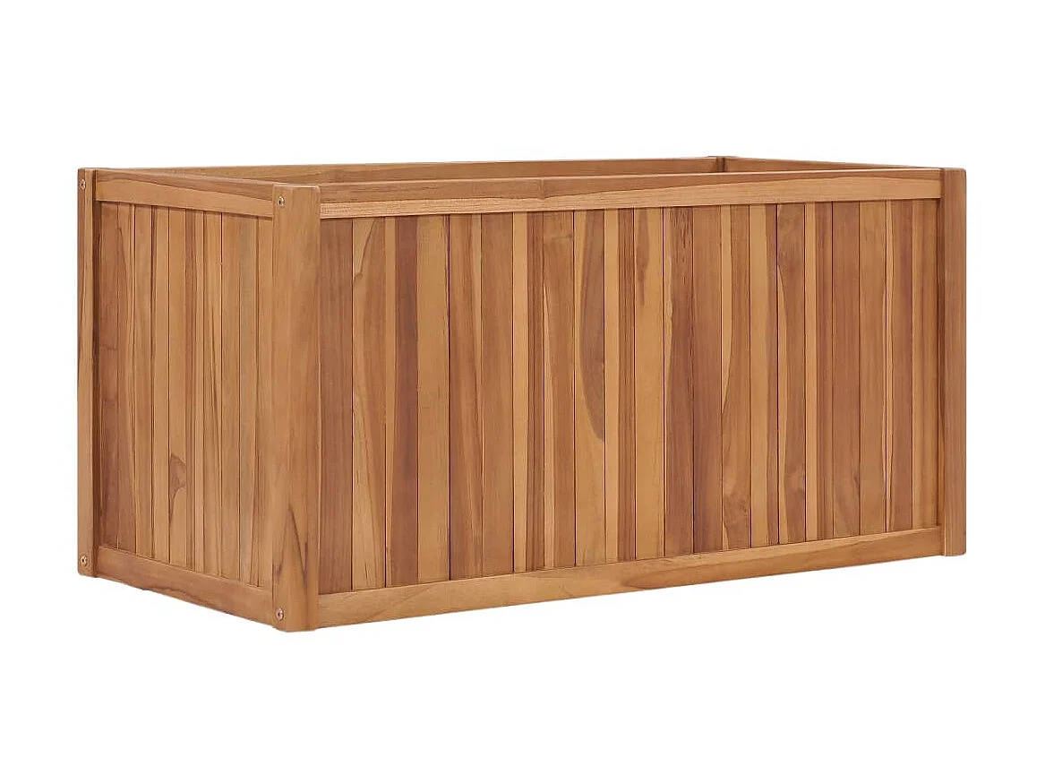 Lit surélevé 100x50x50 Bois de teck solide