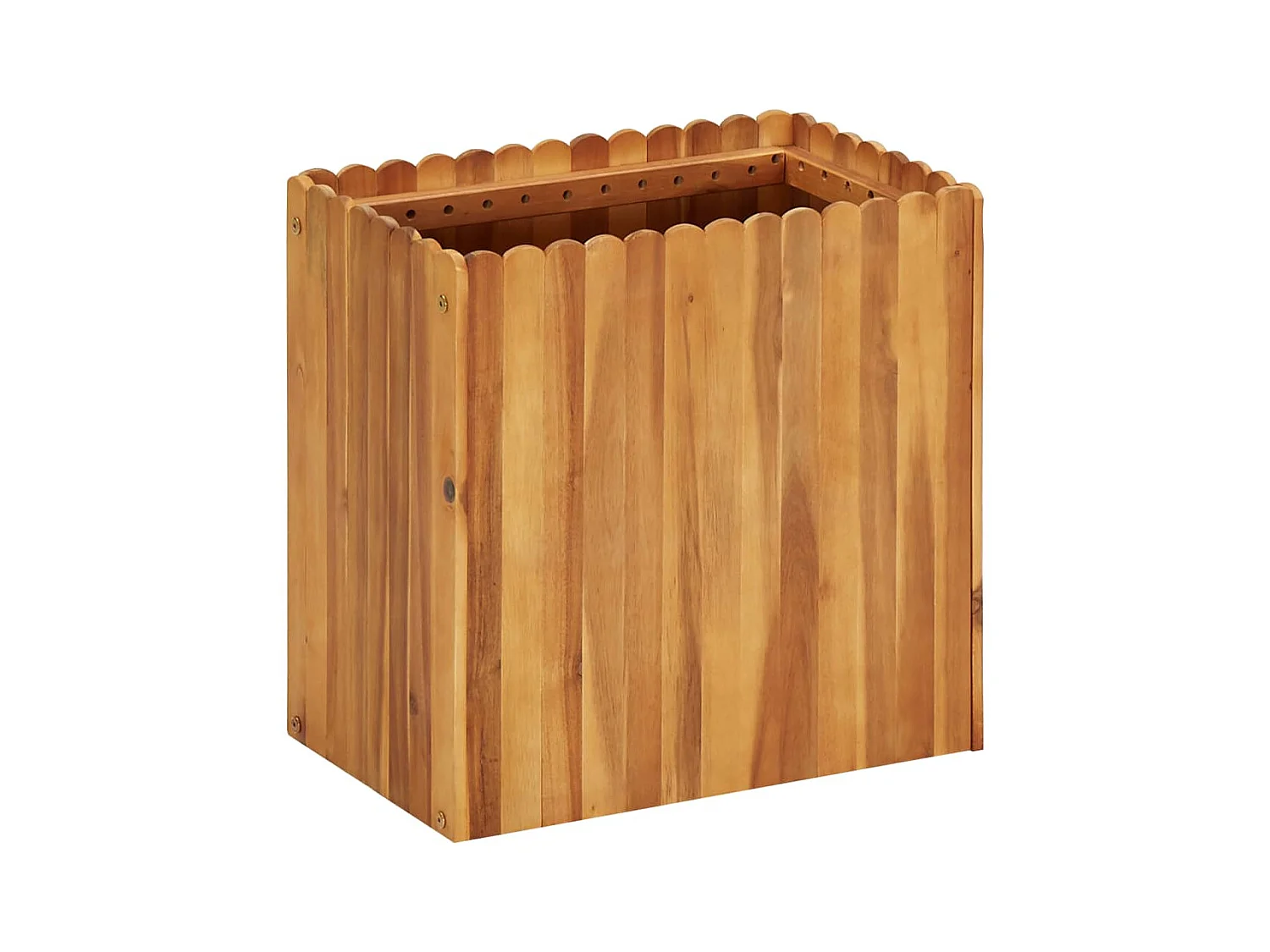 Jardinière 50x30x50 Bois massif d'acacia
