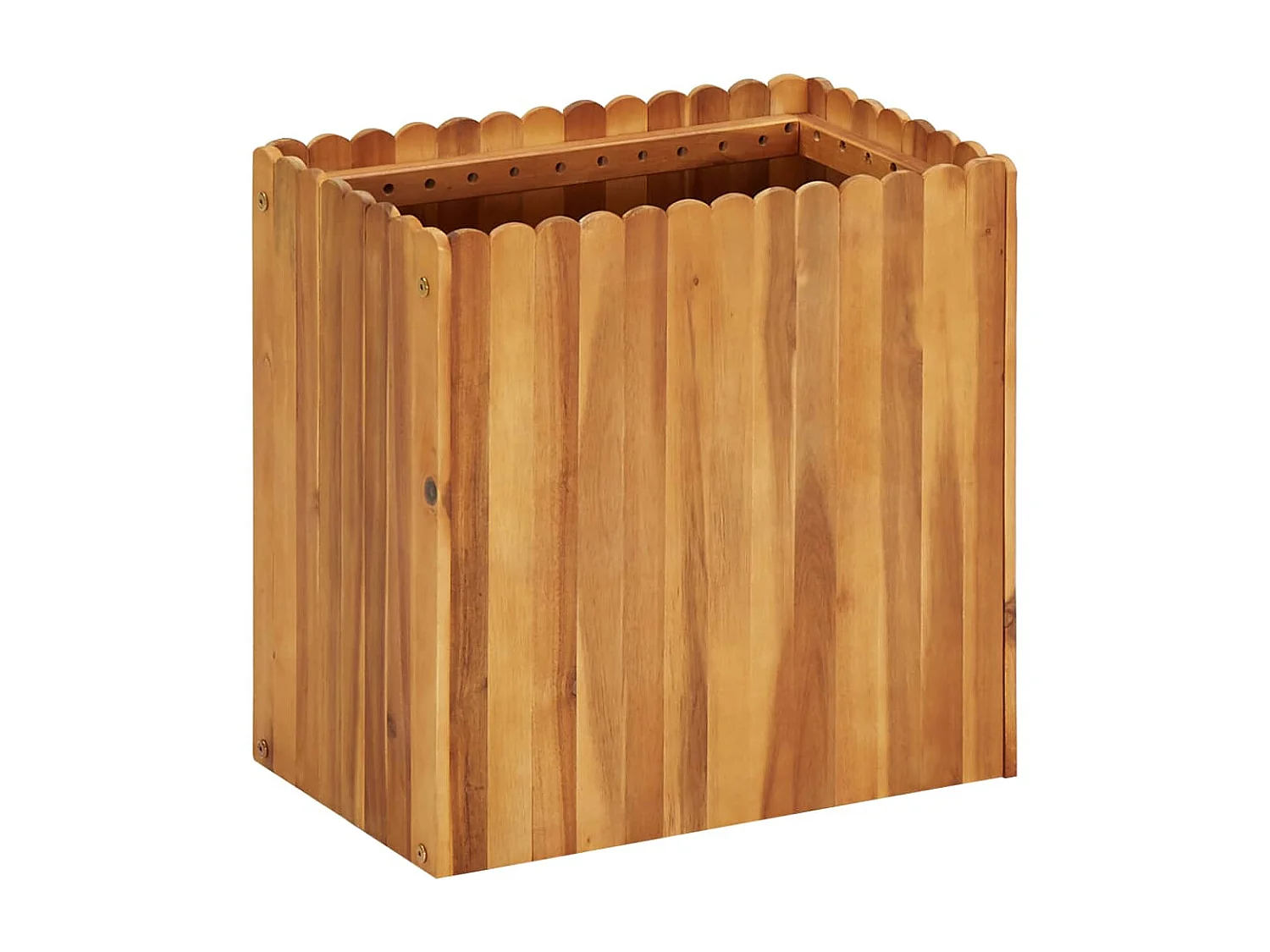 Jardinière 50x30x50 Bois massif d'acacia