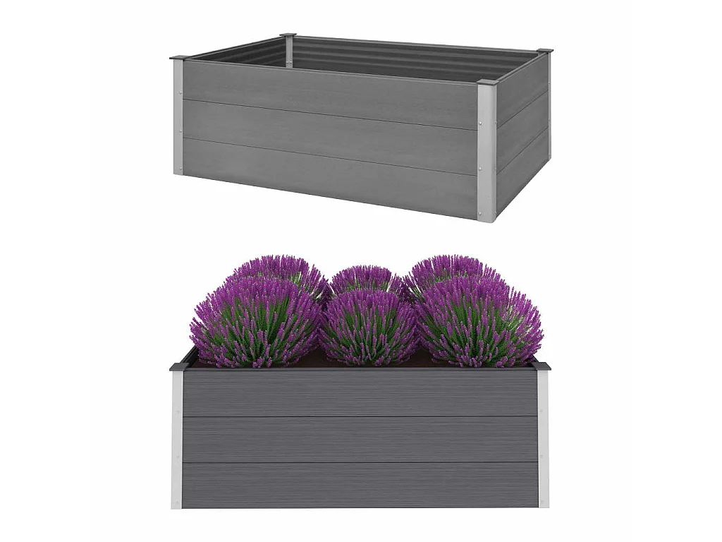 Jardinière WPC 150x100x54 Gris