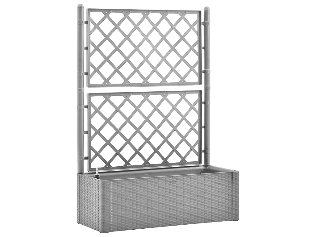 Jardinière et treillis et système d'arrosage Gris 2