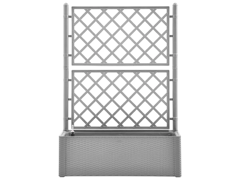 Jardinière et treillis et système d'arrosage Gris 2