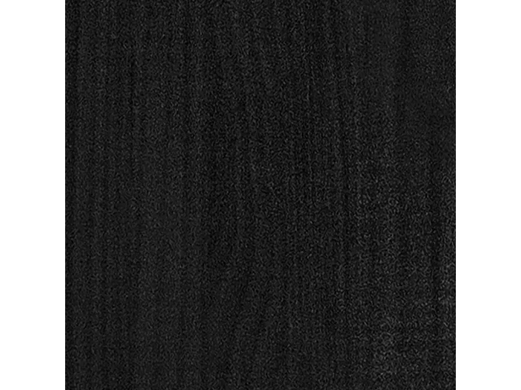 Jardinière Noir 50x50x70 Bois de pin massif