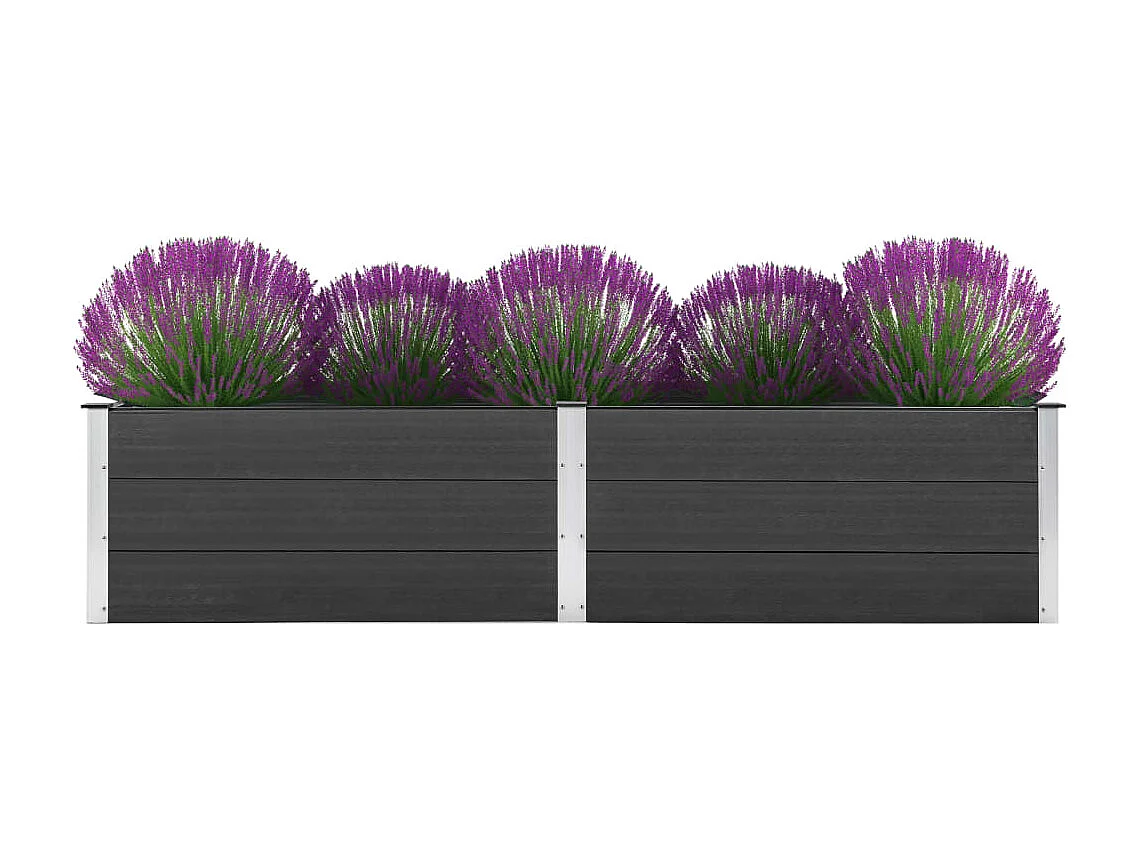 Jardinière 250x50x54 WPC Gris
