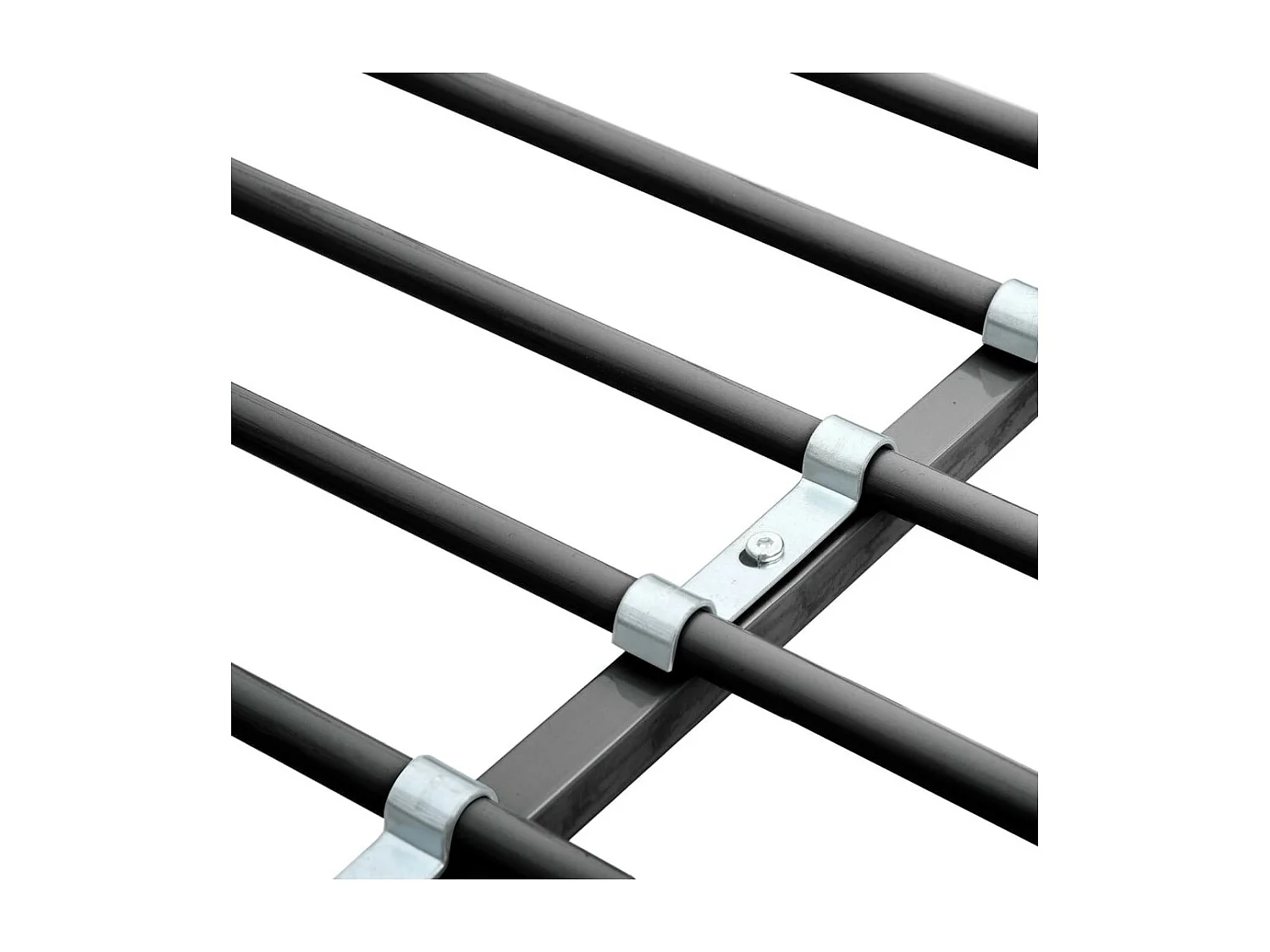 Lit mezzanine rmétal noir avec bureau bois naturel Kozty 90x200