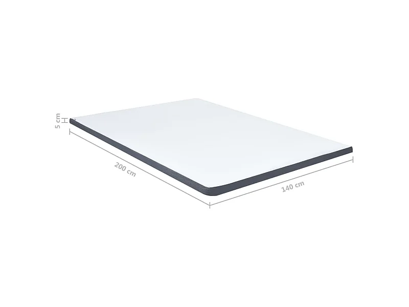Surmatelas de sommier tapissier 200x140x5