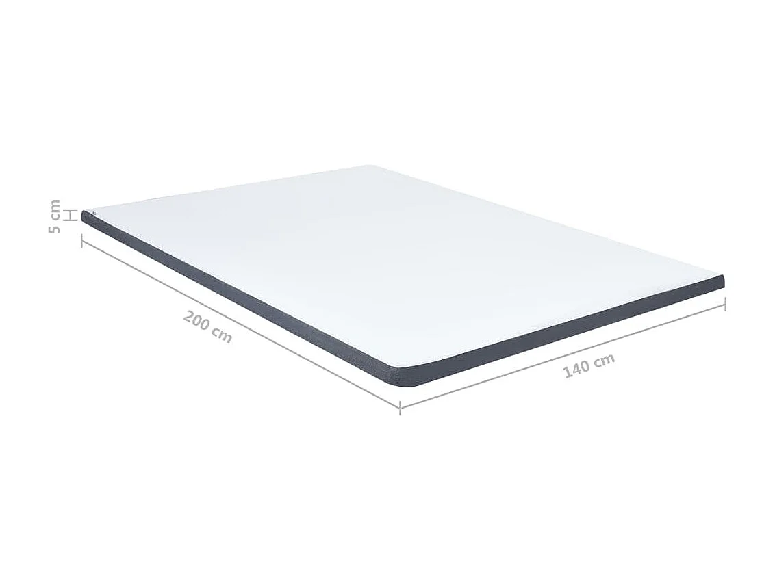 Surmatelas de sommier tapissier 200x140x5