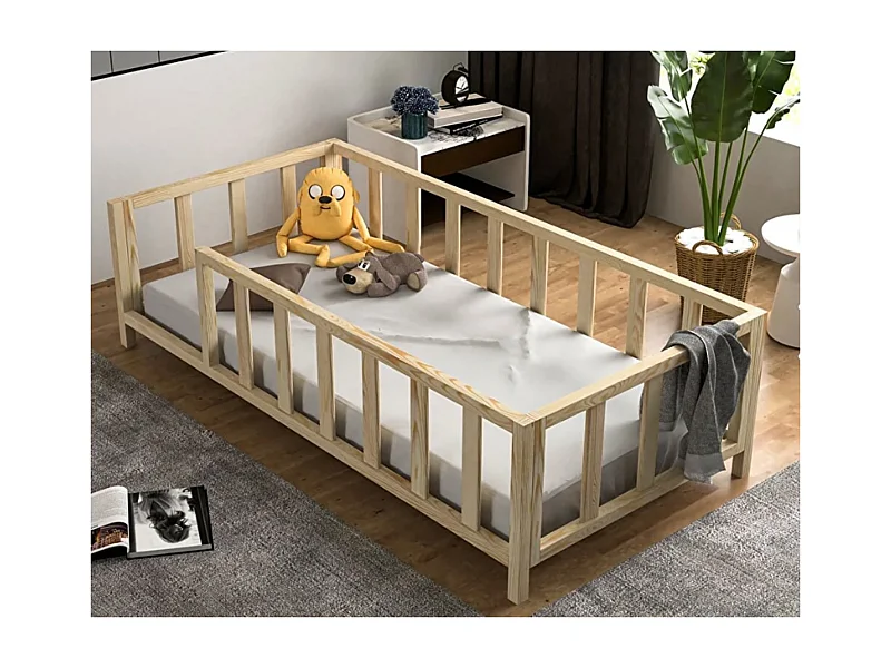 Lit simple avec deuxième couchette