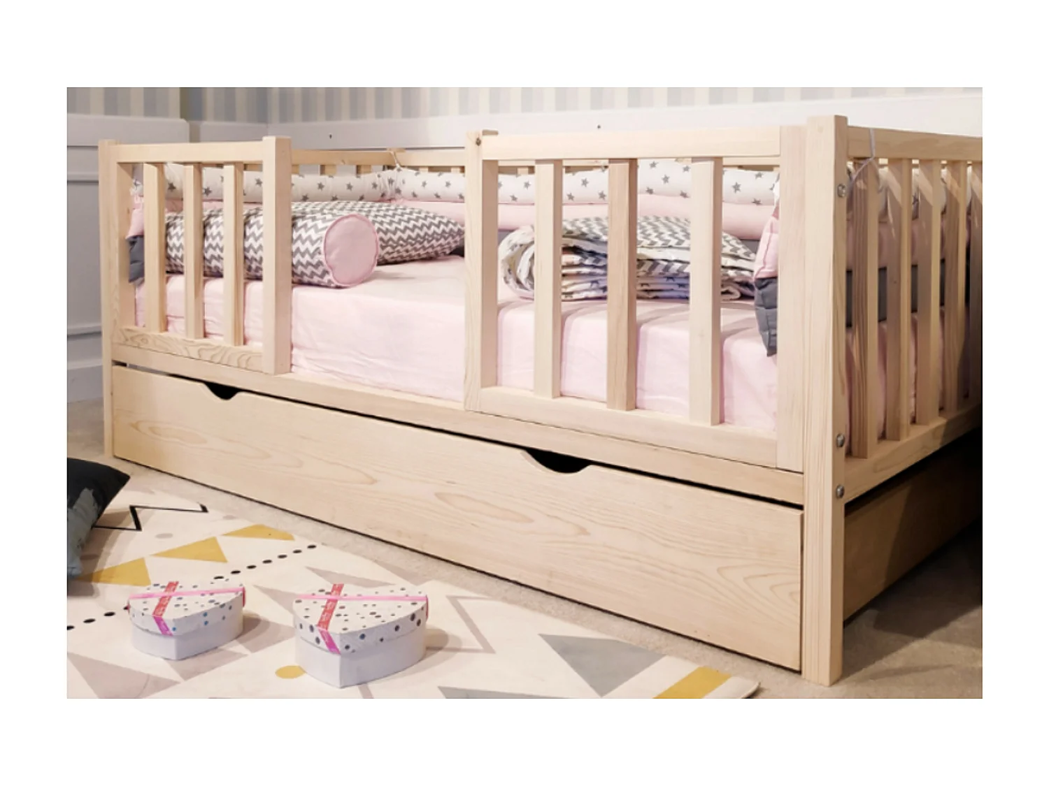 Lit de sol avec cadre