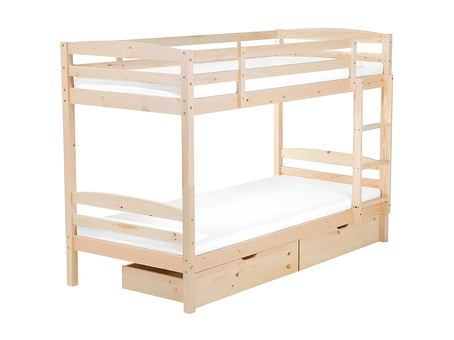 Lit superposé avec tiroirs