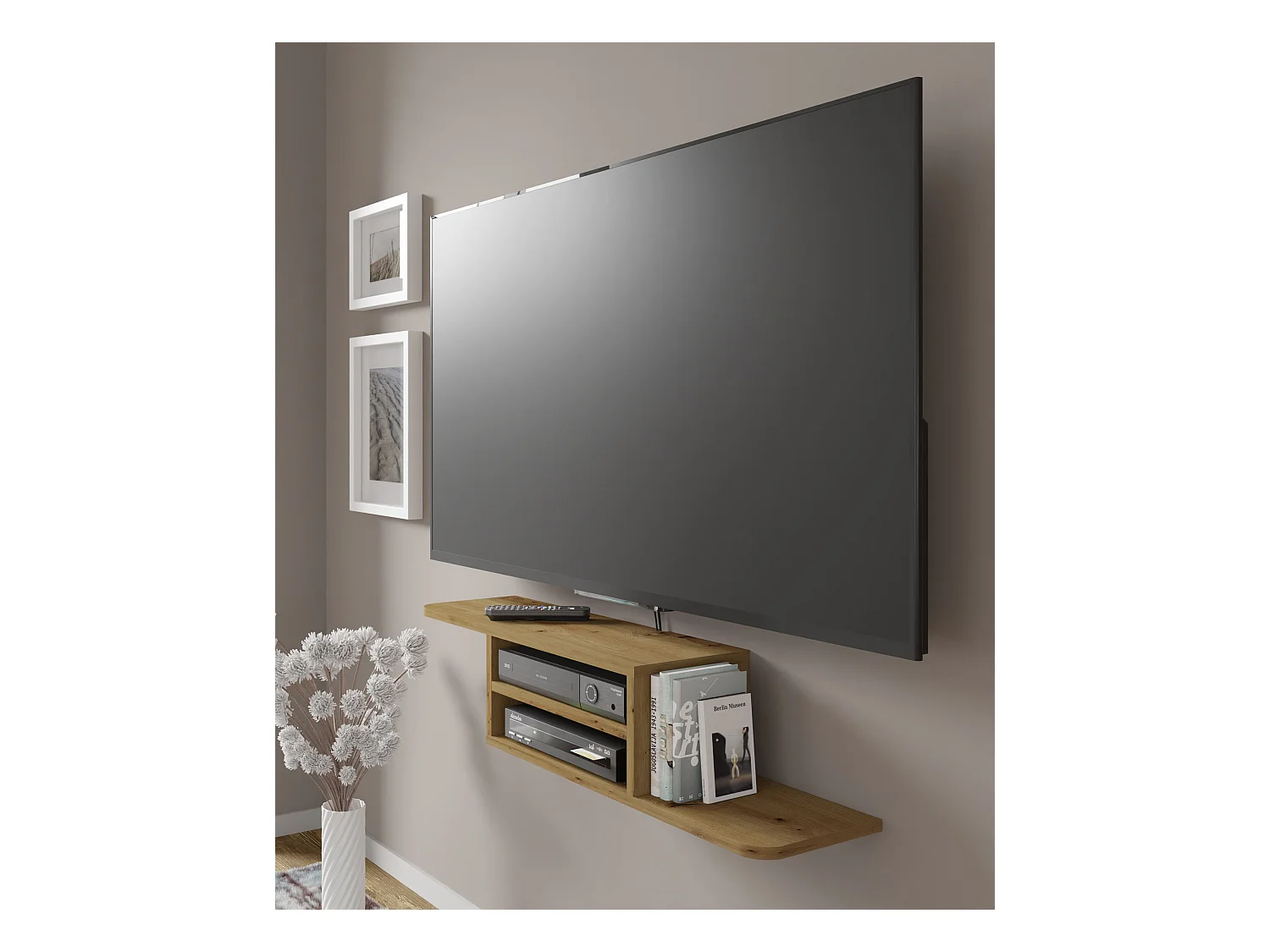 Meuble TV DEDAL 90 cm chêne artisanal