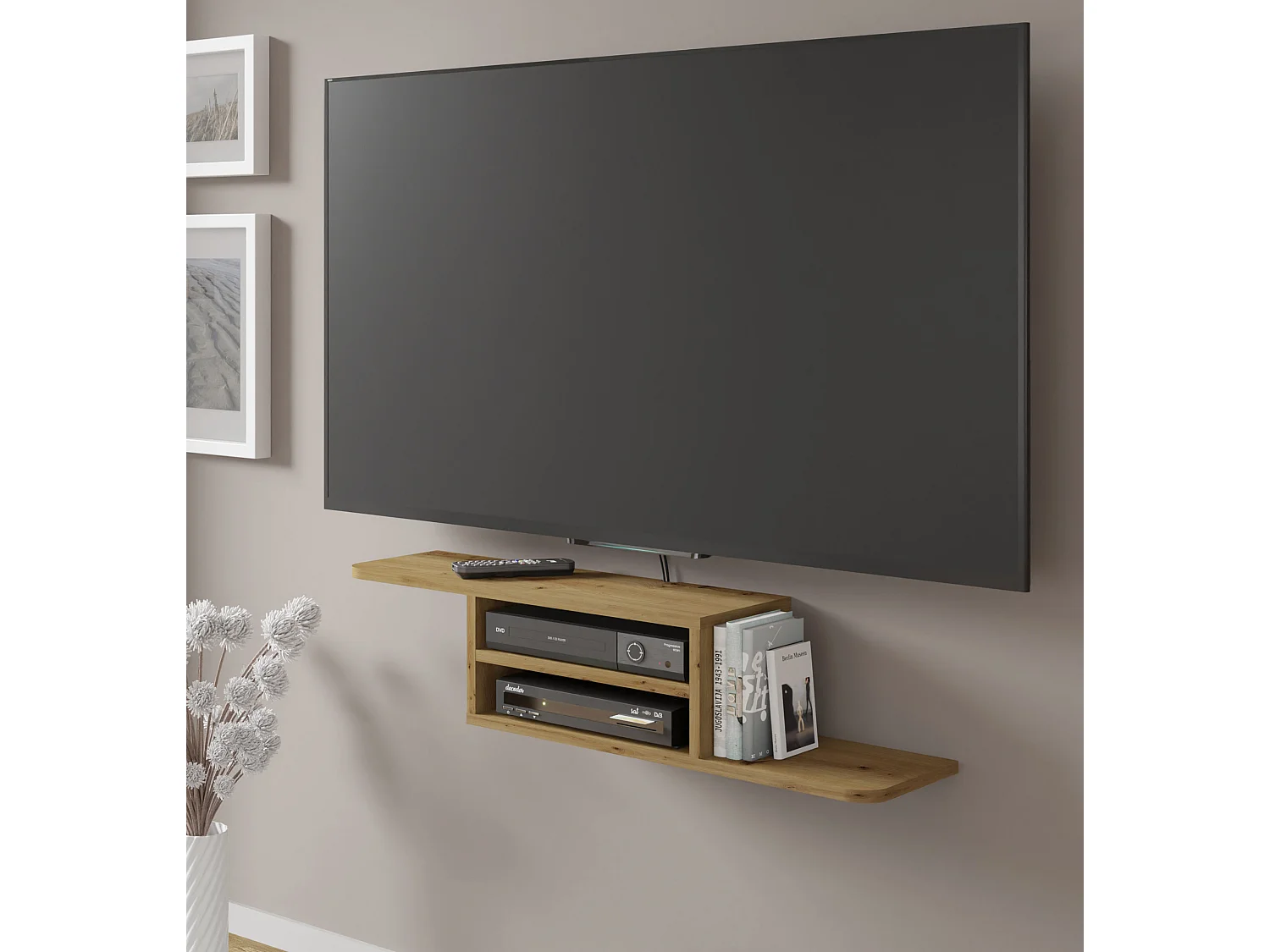 Meuble TV DEDAL 90 cm chêne artisanal