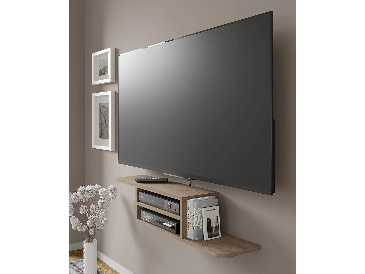 Meuble TV DEDAL 90 cm chêne sonoma