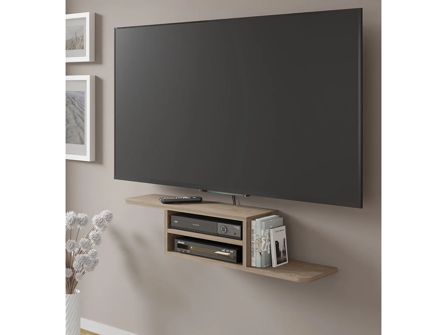 Meuble TV DEDAL 90 cm chêne sonoma