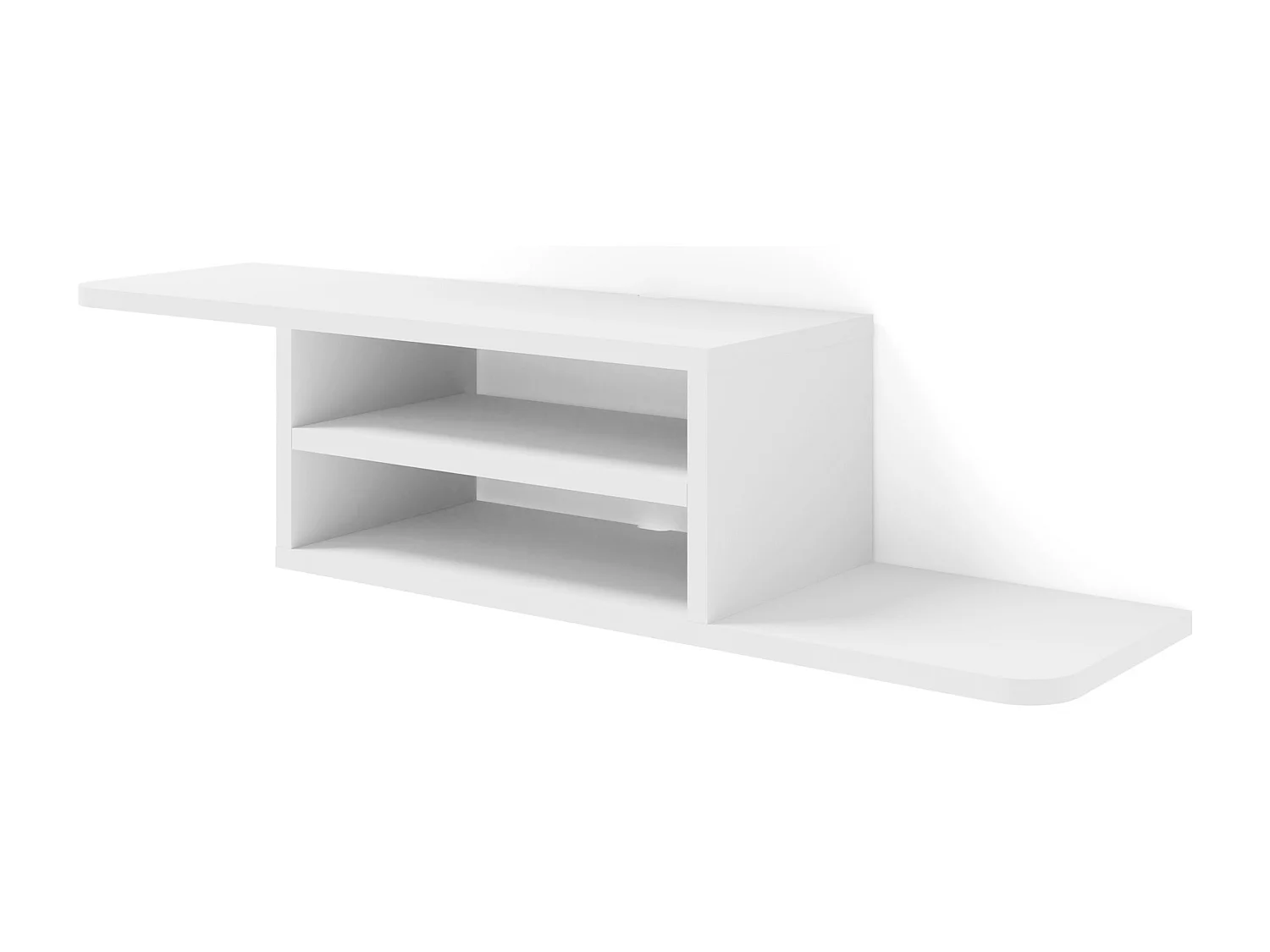 Meuble TV DEDAL 90 cm blanc mat