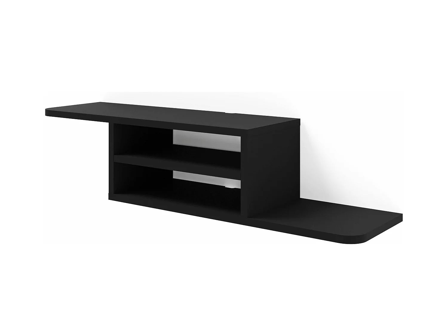 Meuble TV DEDAL 90 cm noir mat