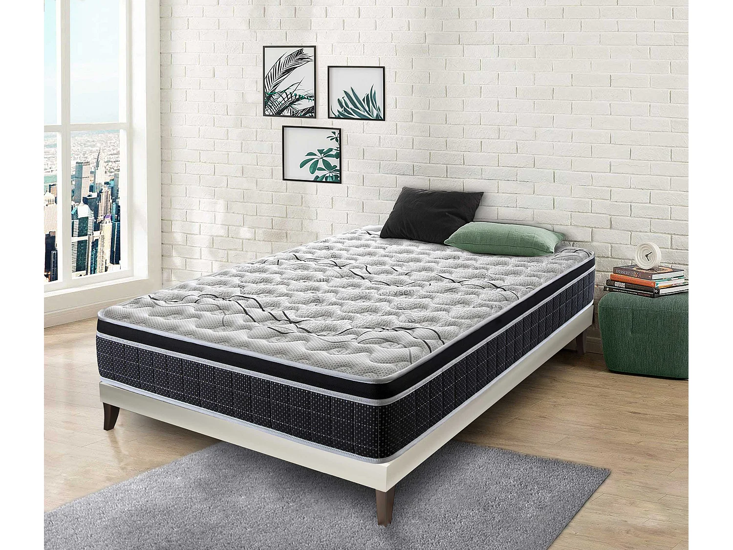 Colchón Viscoelástico HR Memory Carbono de SonnoMattress 180x190x24