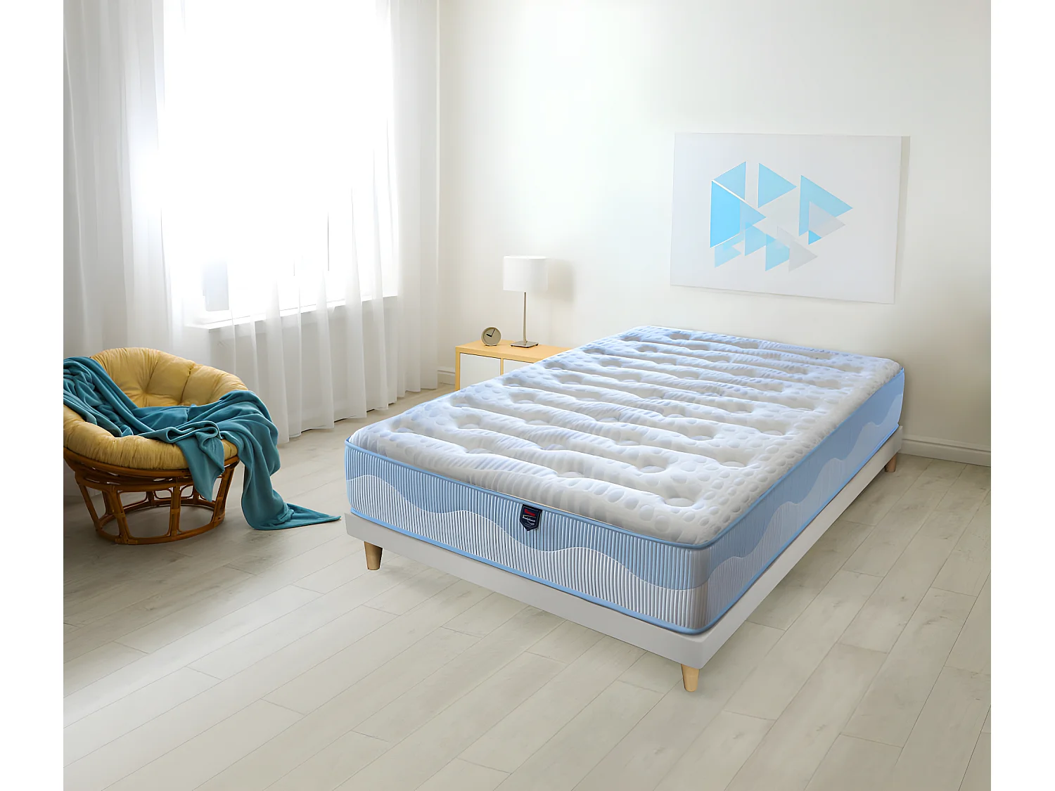 Colchón Viscogel HR Blue Wave de SonnoMattress 150x200x30