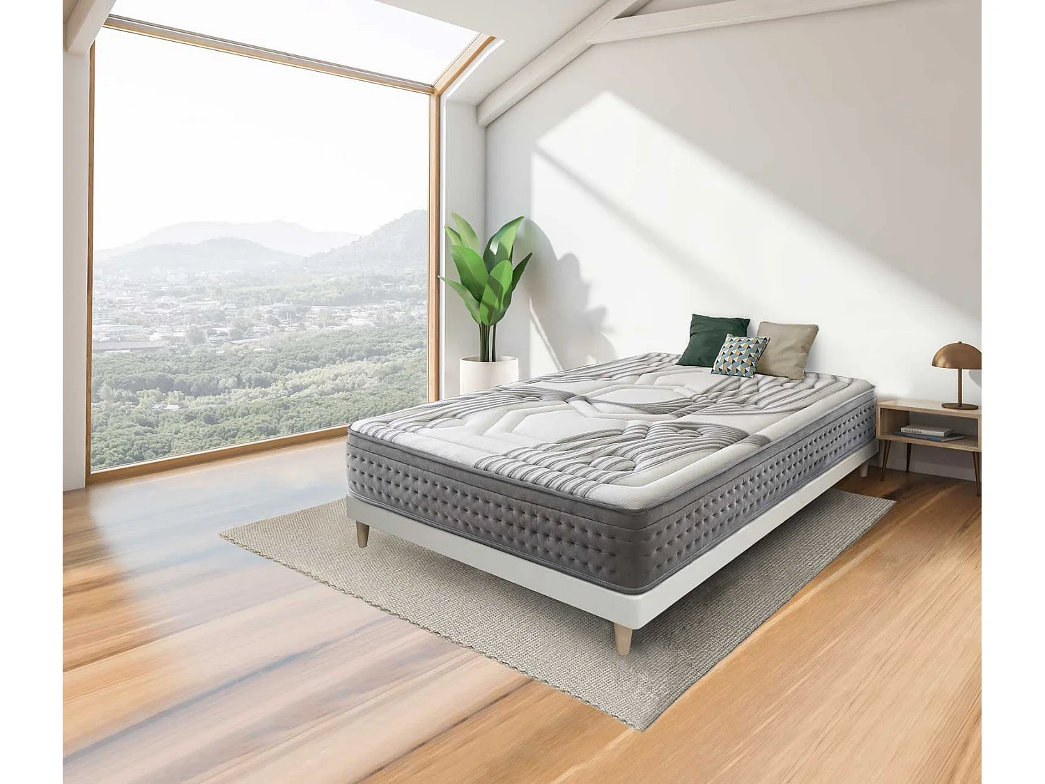 Colchão SONNOMATTRESS Classic Grafeno (100x200x30cm - HR Perfilado)