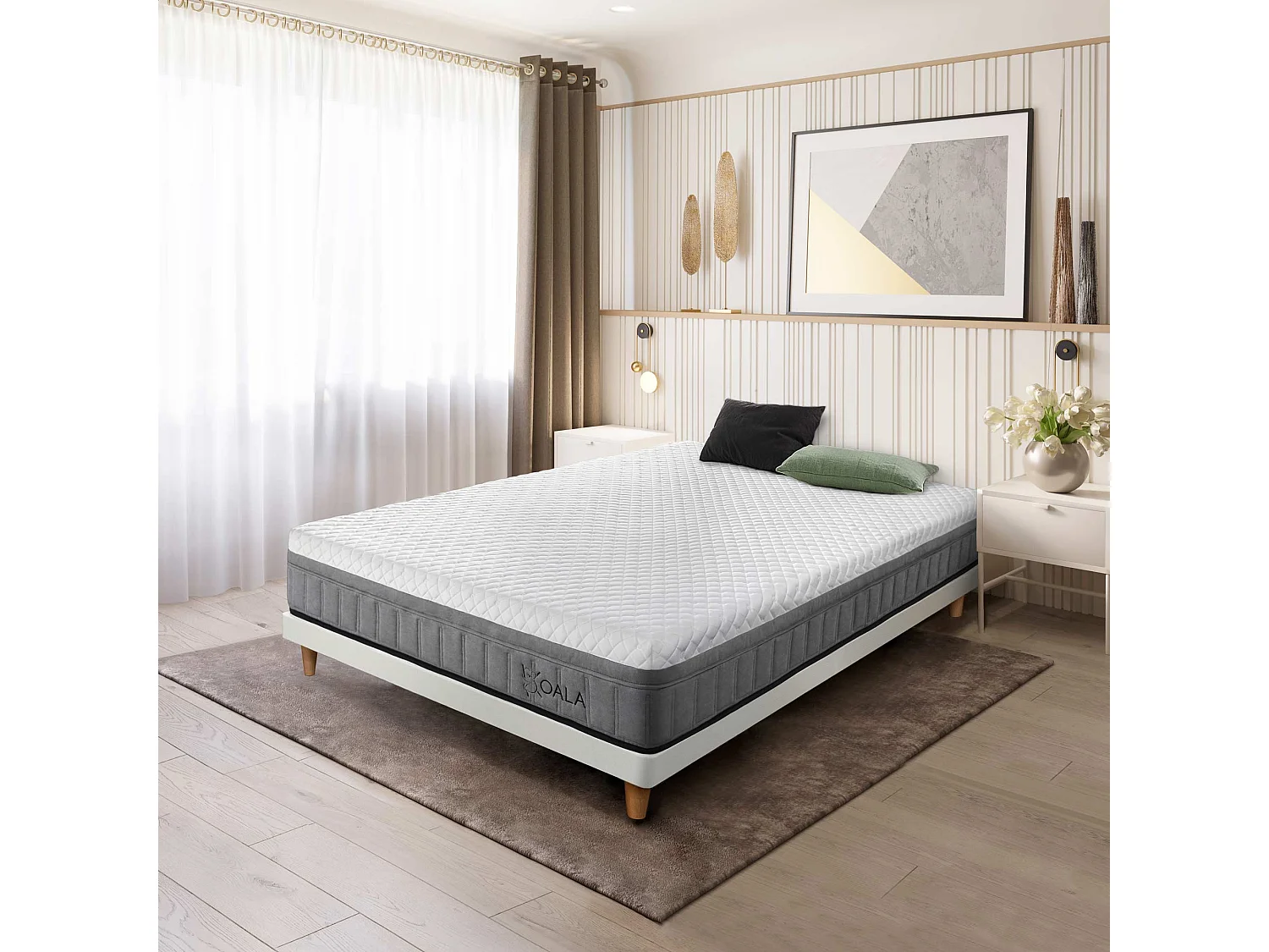 Colchón Visco Aloe Vera HR Compuesto Koala de SonnoMattress 200x200x26