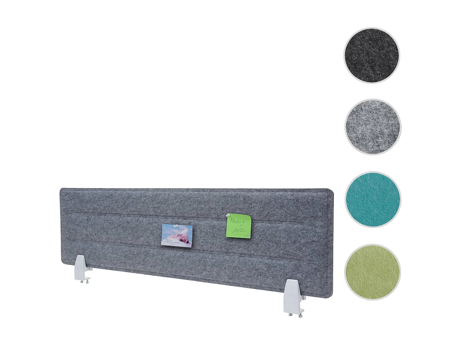 Partición de la mesa MCW-G76,  100x30cm gris