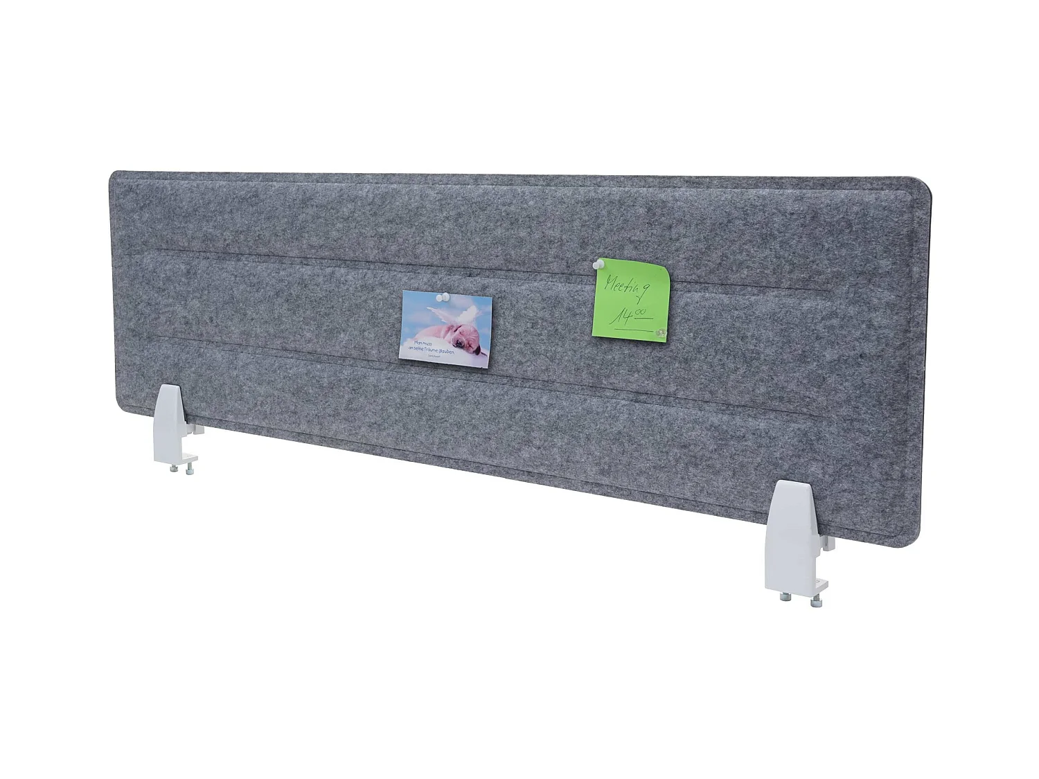 Cloison de bureau MCW-G76,  100x30cm gris