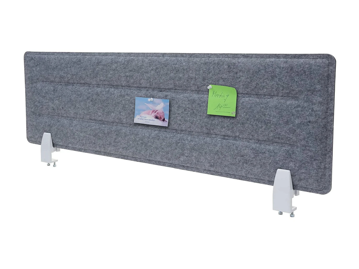 Cloison de bureau MCW-G76,  100x30cm gris