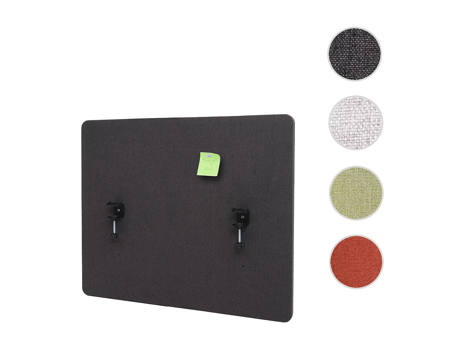 Tabique acústico de sobremesa MCW-G75,  60x75cm marrón-gris