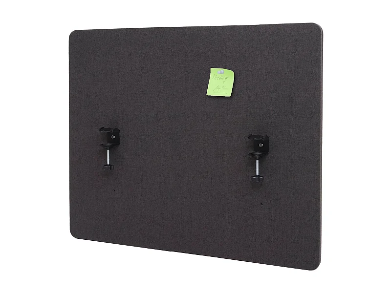 Cloison acoustique de bureau MCW-G75,  75x60cm,marron-gris