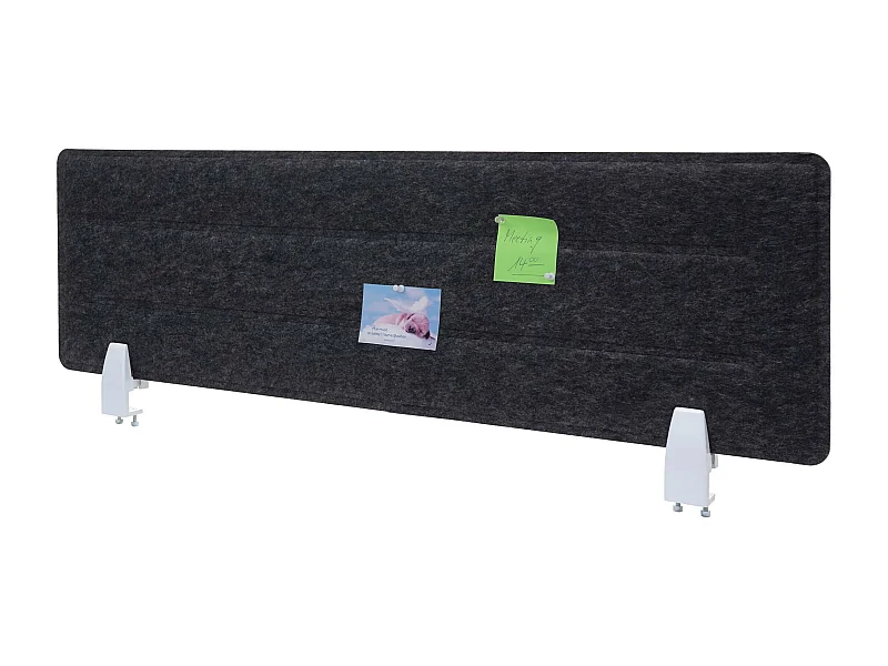 Partición de la mesa MCW-G76,  100x30cm negro