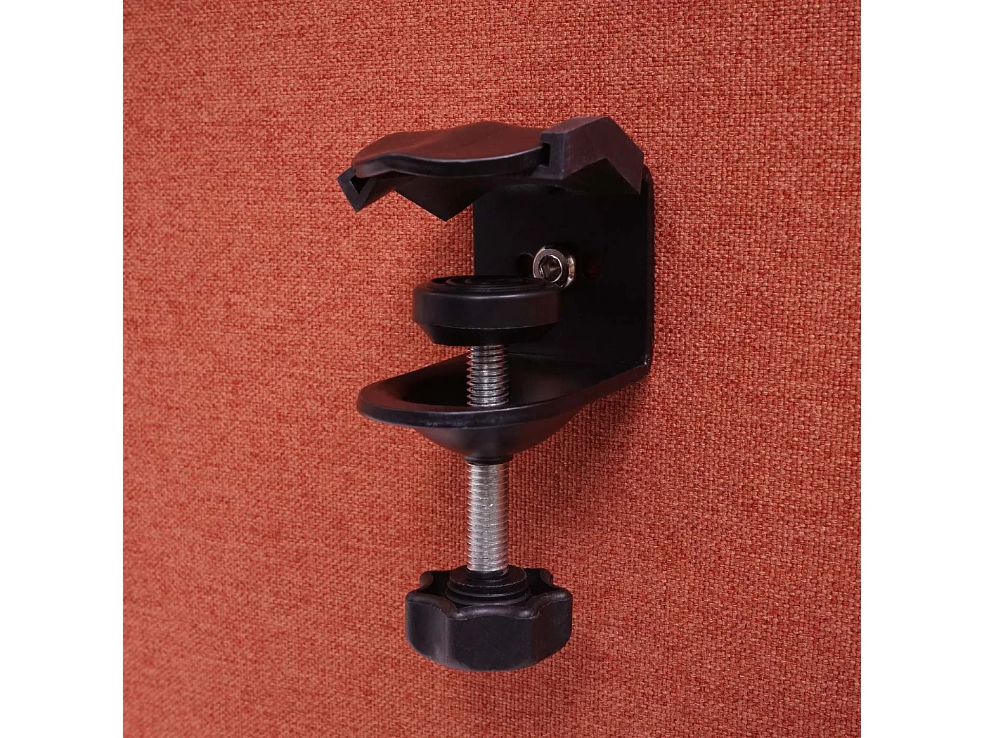 Akoestische bureauscherm MCW-G75,  60x140cm bruin