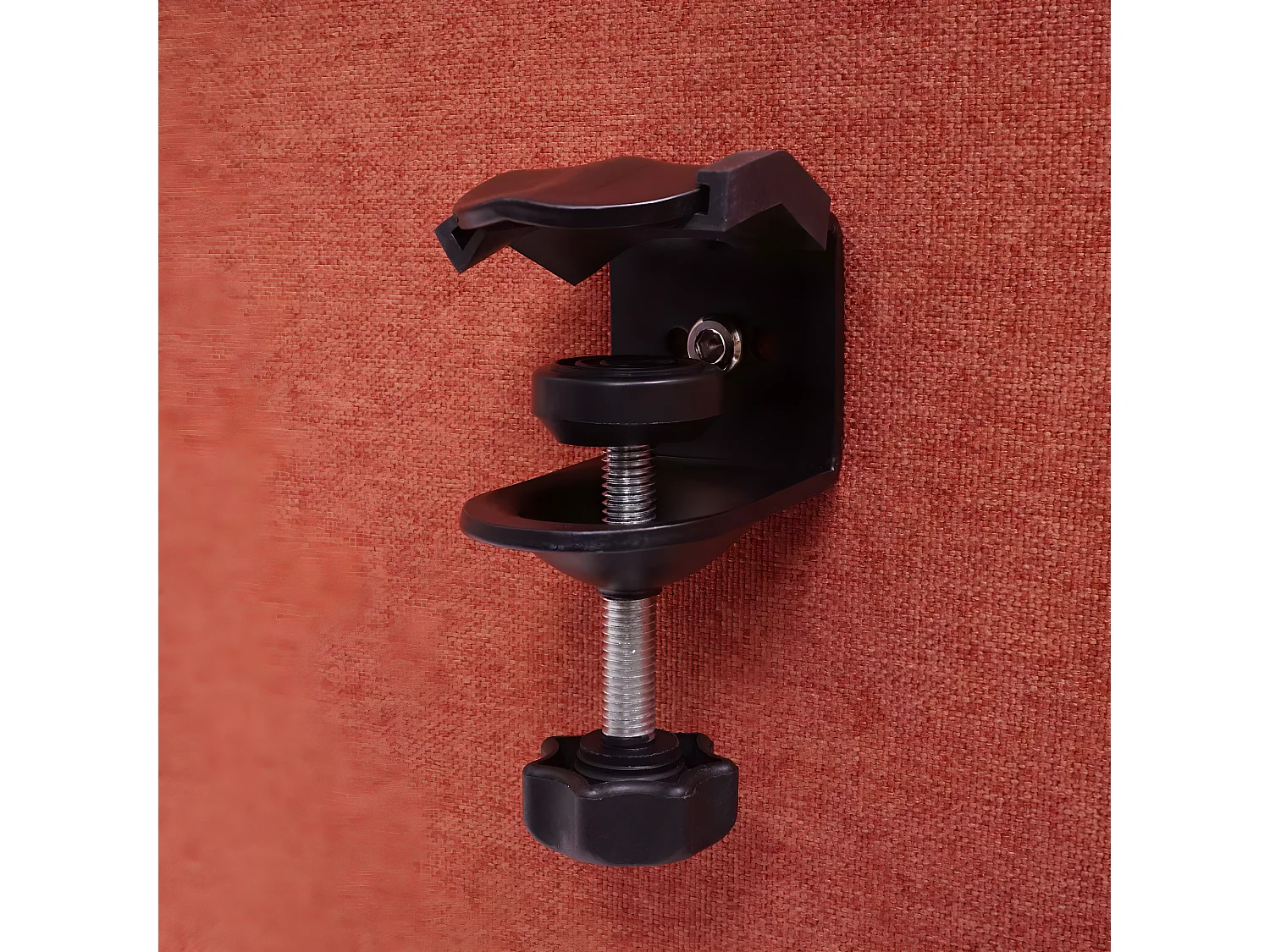 Akoestische bureauscherm MCW-G75,  60x140cm bruin