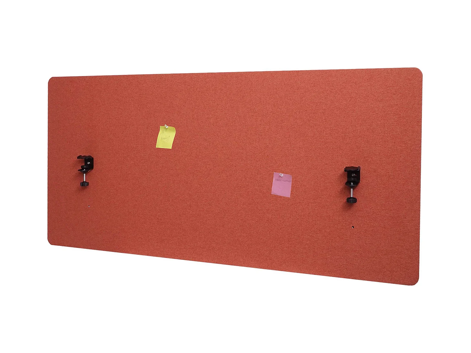 Cloison acoustique de bureau MCW-G75,  140x60cm brun