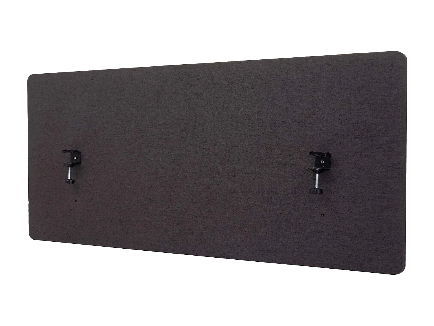 Tabique acústico de sobremesa MCW-G75,  60x140cm marrón-gris