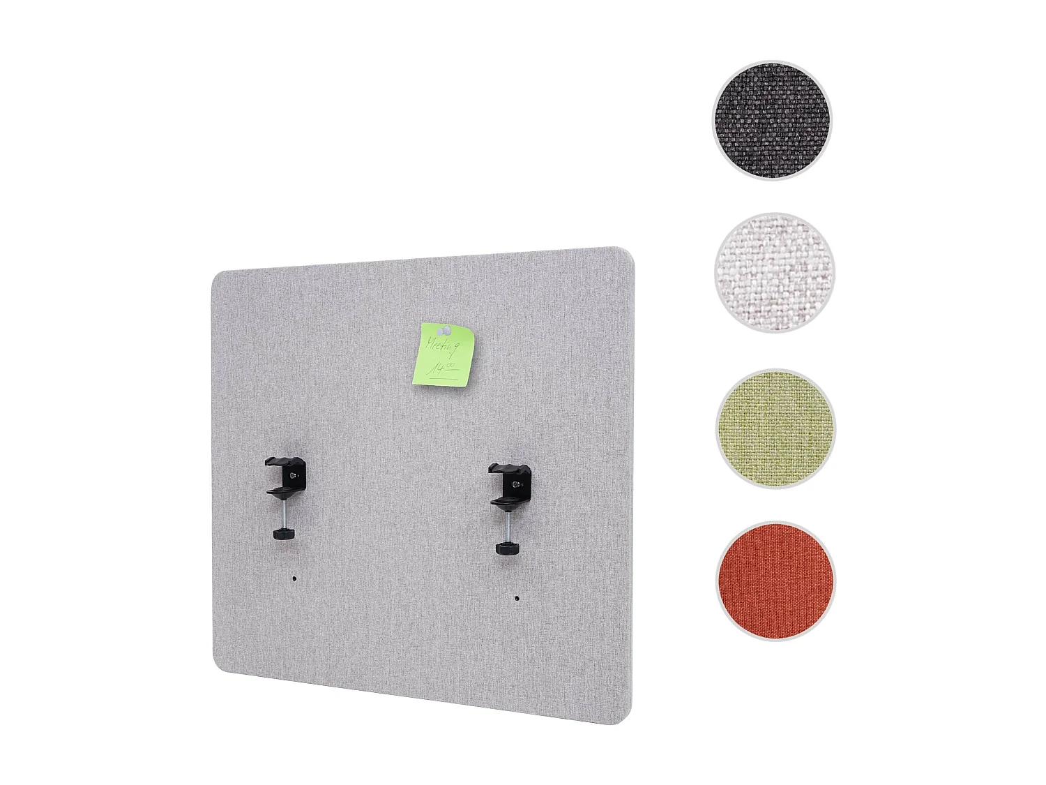 Tabique acústico de sobremesa MCW-G75,  65x60cm gris