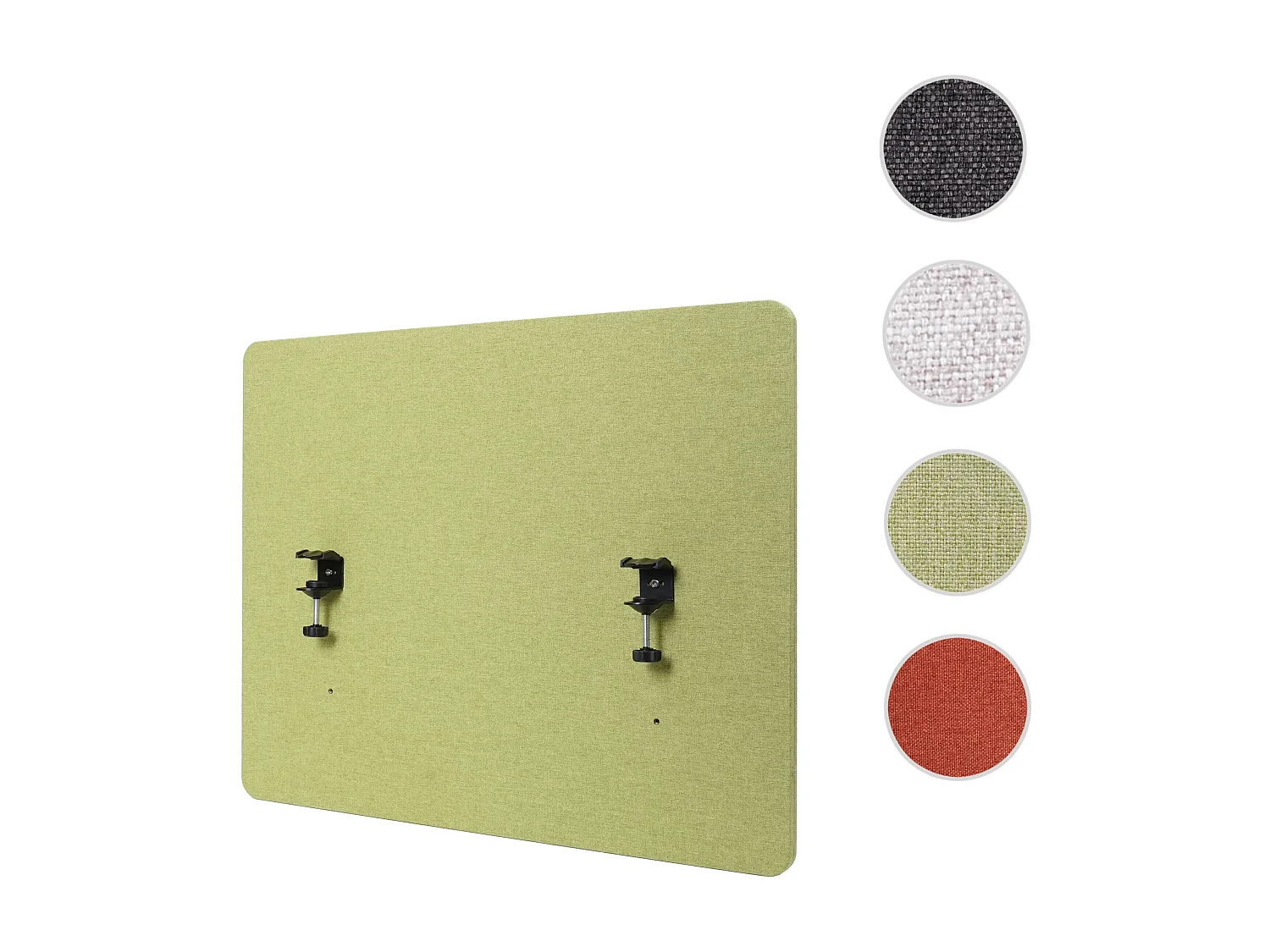 Cloison acoustique de bureau MCW-G75,  60x75cm vert