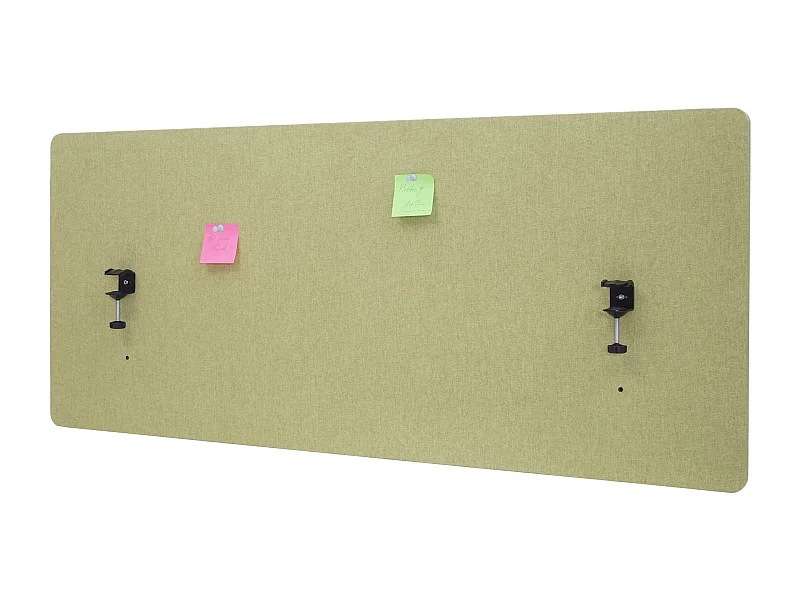 Divisória acústica de secretária MCW-G75,  60x140cm verde