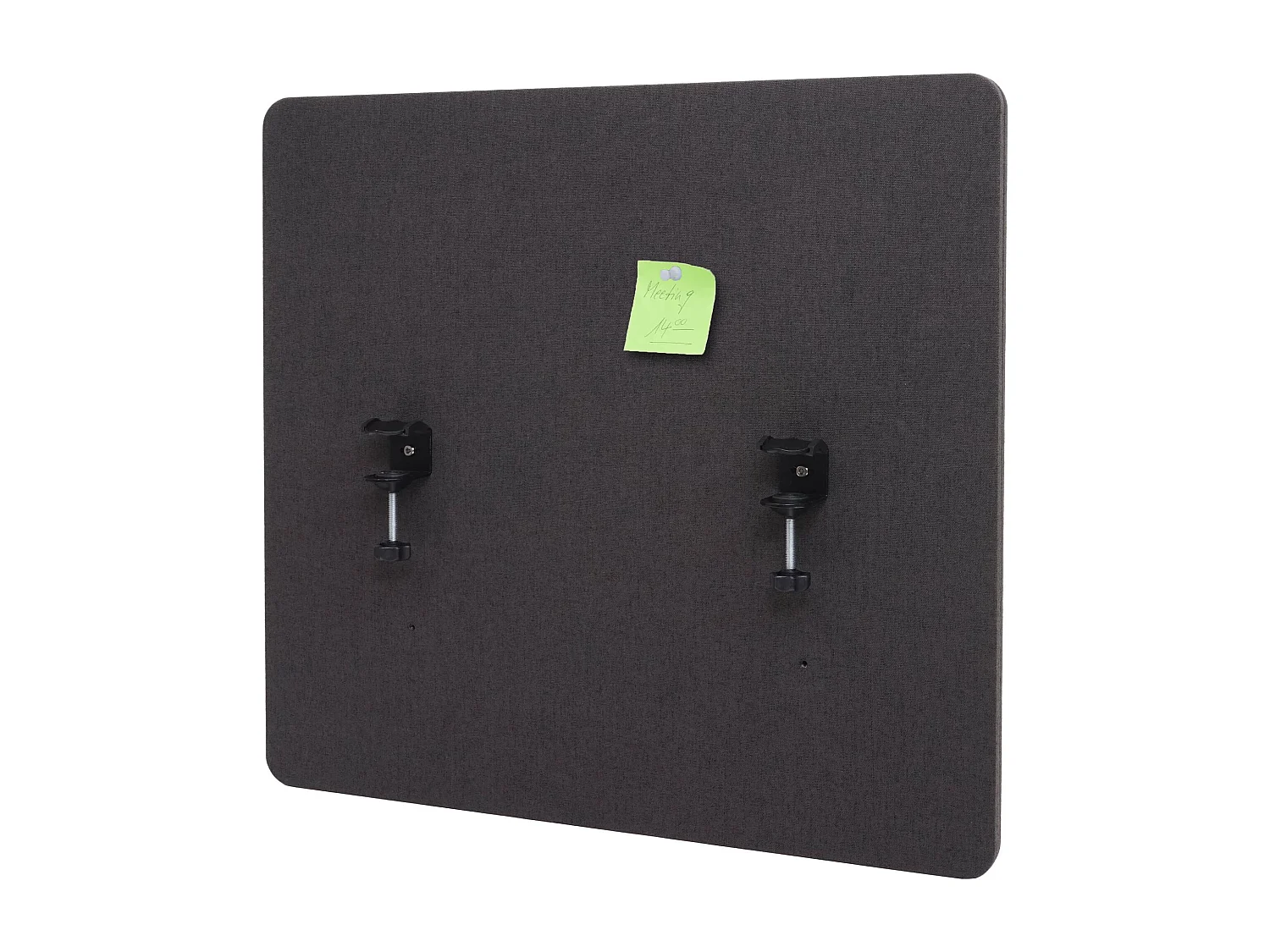 Tabique acústico de sobremesa MCW-G75,  60x65cm marrón-gris