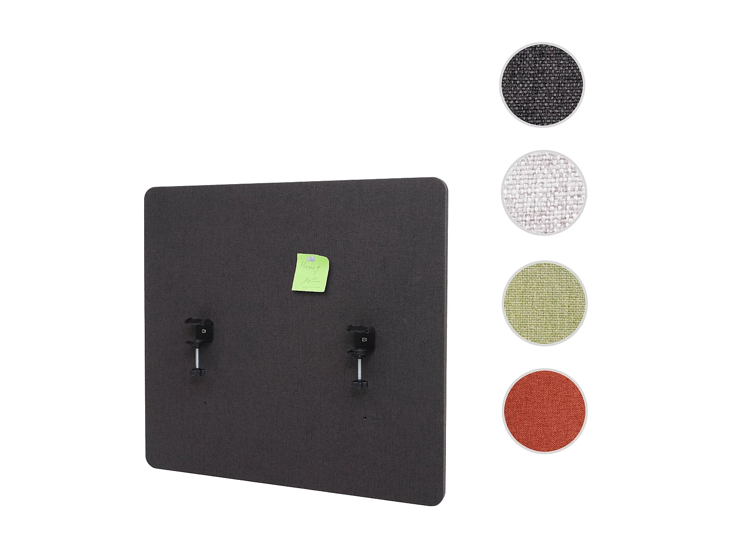 Tabique acústico de sobremesa MCW-G75,  60x65cm marrón-gris