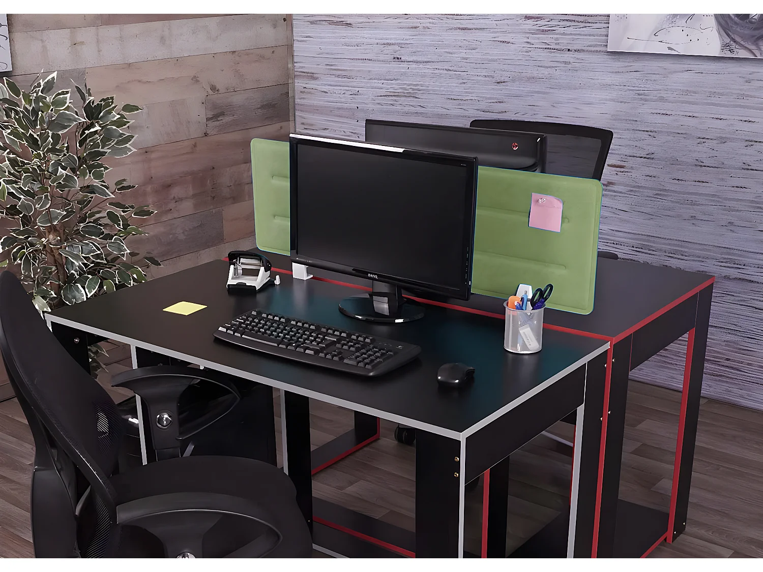 Partición de la mesa MCW-G76,  100x30cm verde