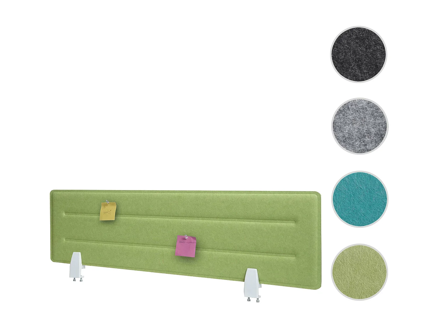 Partición de la mesa MCW-G76,  100x30cm verde