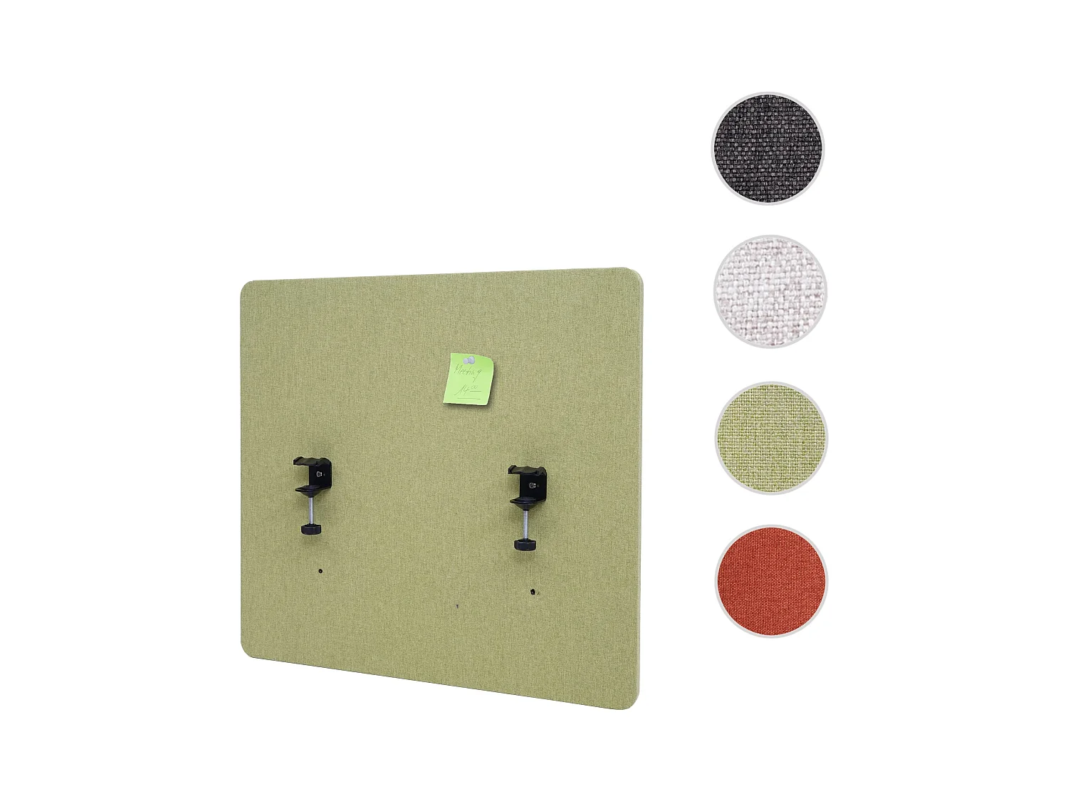 Tabique acústico de sobremesa MCW-G75,  60x65cm verde