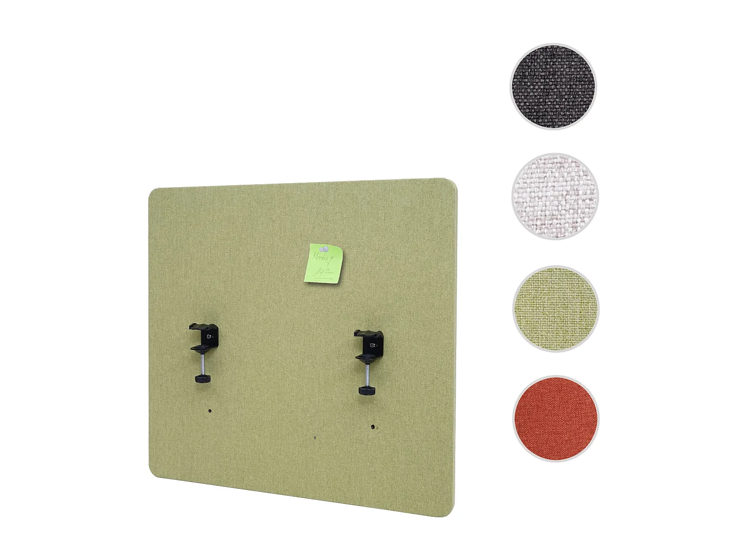 Cloison acoustique de bureau MCW-G75,  65x60cm, vert