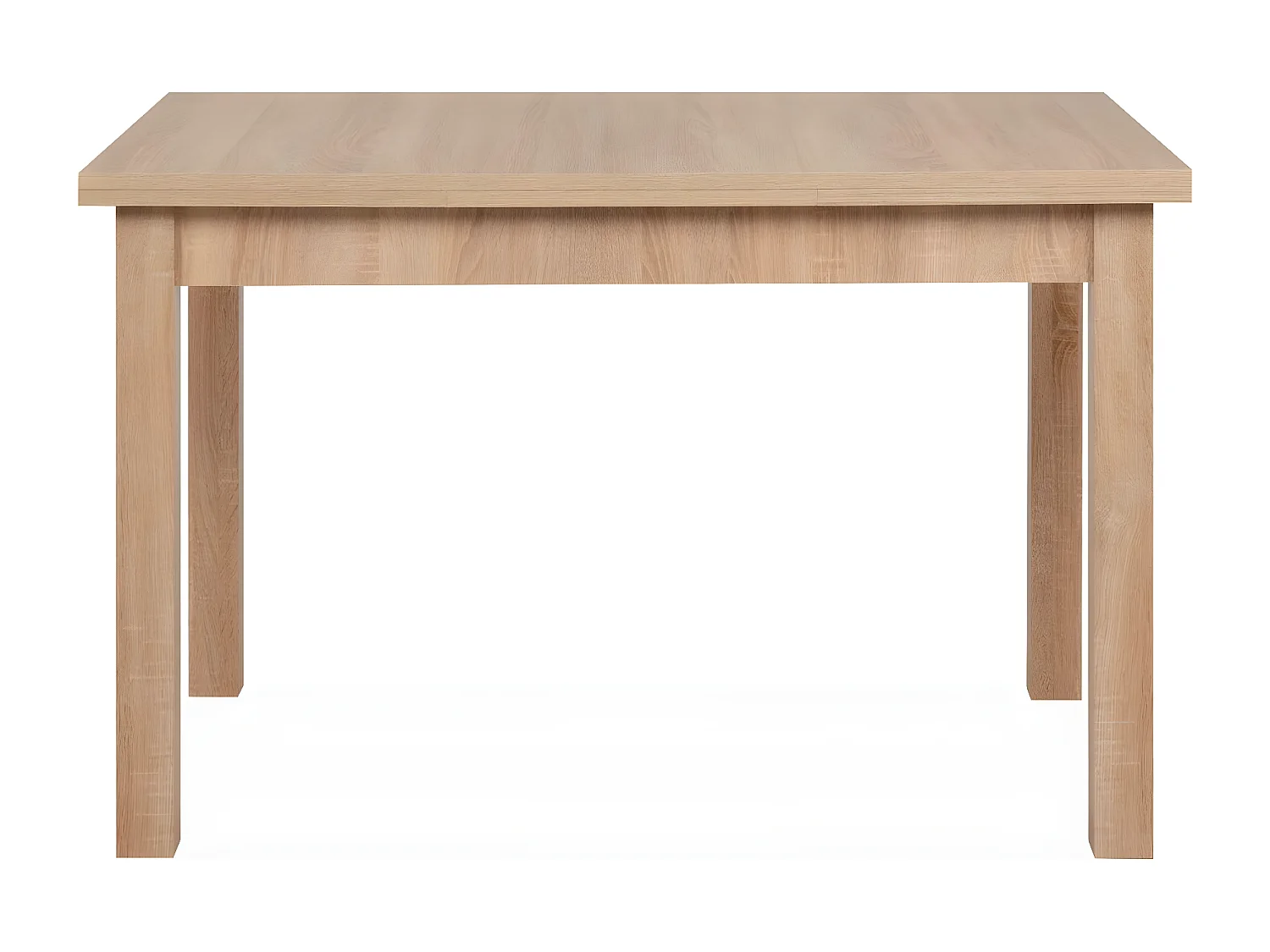 Table à manger extensible 6 à 8 personnes effet chêne 120/200 cm - Louca